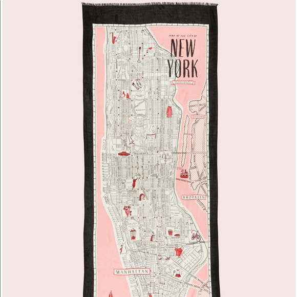 kate spade Accessories - Kate Spade “Streets of New York” Oblong Scarf